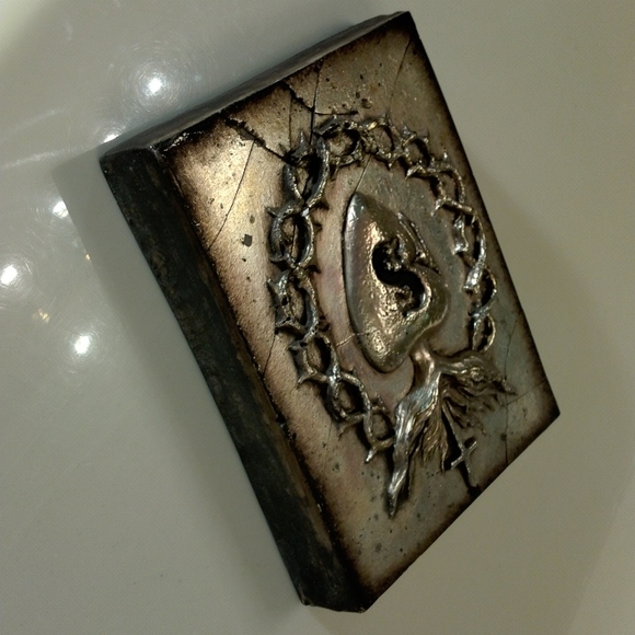 Sid Dickens, S-189 "Victory" silver Memory-Block Sacred Heart *Rare & Retired* - Picture 6 of 8